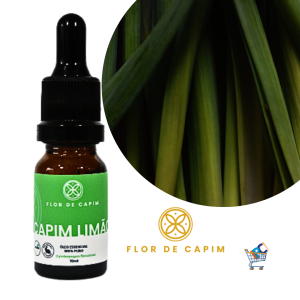 Óleo Essencial de Capim-Limão (Lemongrass) – Cymbopogon flexuosus – 10ml