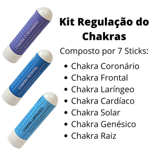 Kit de Sticks Aromáticos – Regulação Dos 7 Chakras – Inalador de Óleos Essenciais