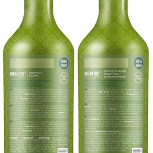 Inoar Kit Shampoo e Condicionador Argan Oil Hidratante Vegano – 1000 ml