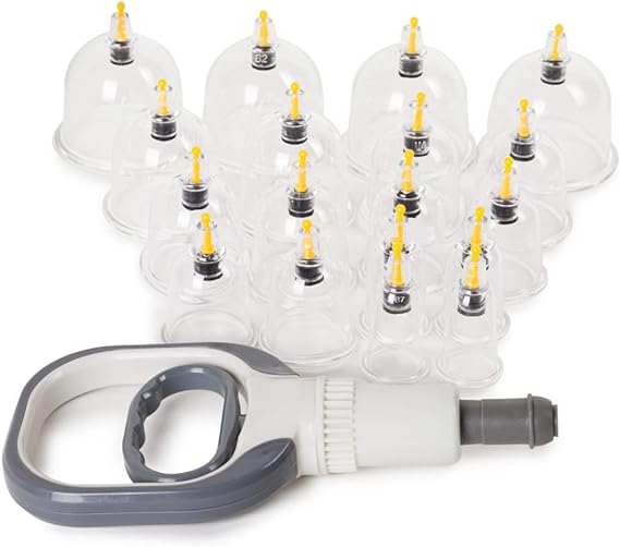 Kit Ventosa Com 18 Copos e Bomba de Alta Sucção Ventosaterapia Massoterapia – Zenai - Imagem 5