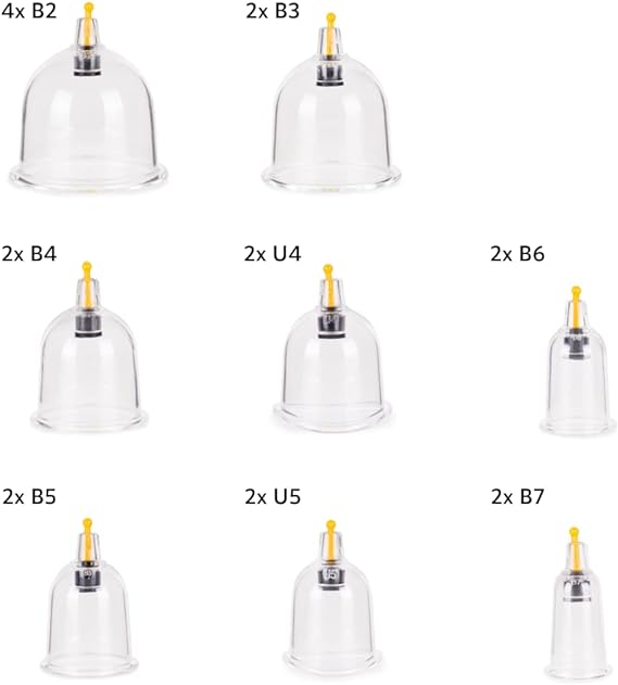 Kit Ventosa Com 18 Copos e Bomba de Alta Sucção Ventosaterapia Massoterapia – Zenai - Imagem 6